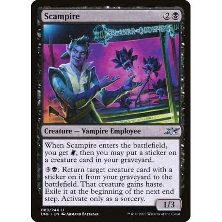 (Foil) Black - Scampire (U) [UNF]