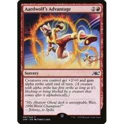 (Foil) Red - Aardwolf's Advantage (C) [UNF]