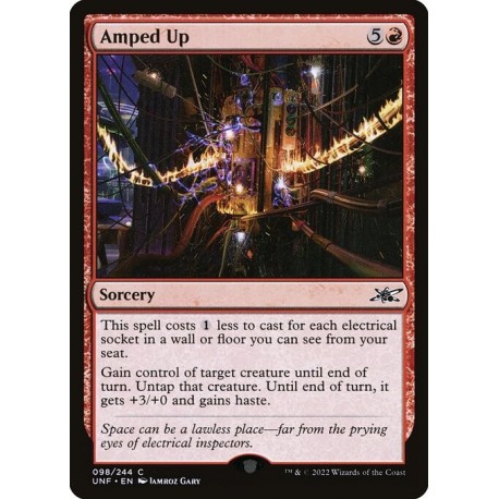 (Foil) Red - Amped Up (C) [UNF]