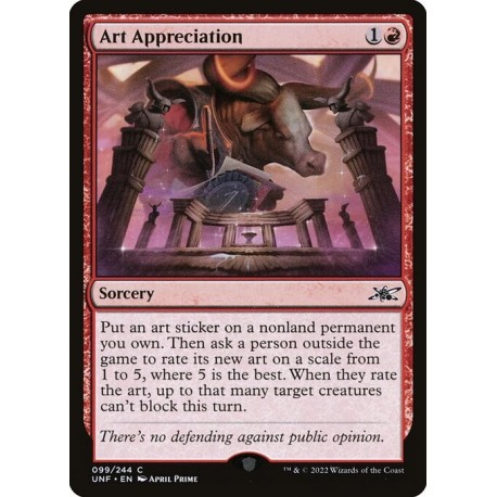 (Foil) Red - Art Appreciation (C) [UNF]