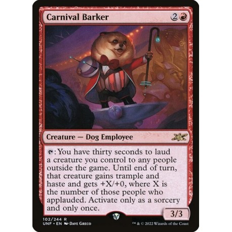(Foil) Red - Carnival Barker (R) [UNF]