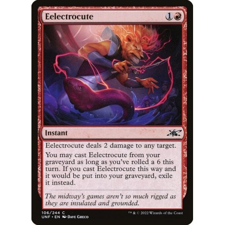 (Foil) Red - Eelectrocute (C) [UNF]
