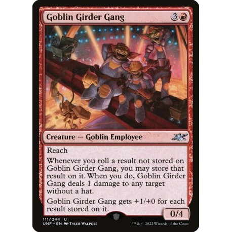 (Foil) Red - Goblin Girder Gang (U) [UNF]