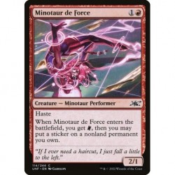 (Foil) Red - Minotaur de Force (C) [UNF]