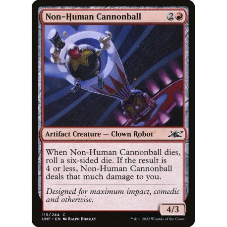 (Foil) Red - Non-Human Cannonball (C) [UNF]