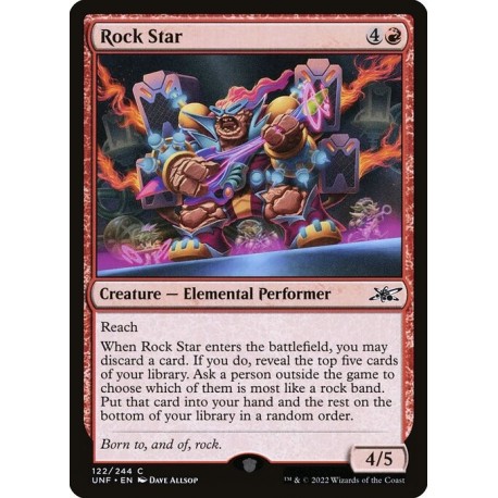 (Foil) Red - Rock Star (C) [UNF]