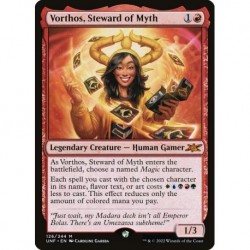 (Foil) Red - Vorthos, Steward of Myth (M) [UNF]
