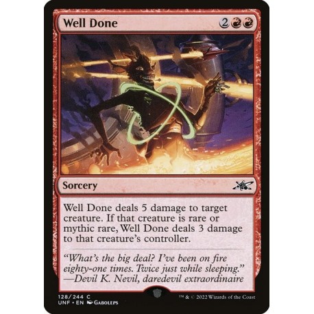 (Foil) Red - Well Done (C) [UNF]