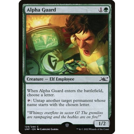 (Foil) Green - Alpha Guard (C) [UNF]