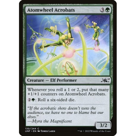 (Foil) Green - Atomwheel Acrobats (C) [UNF]