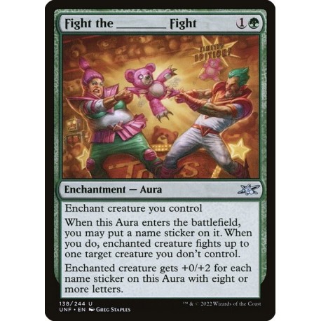 (Foil) Green - Fight the _____ Fight (U) [UNF]