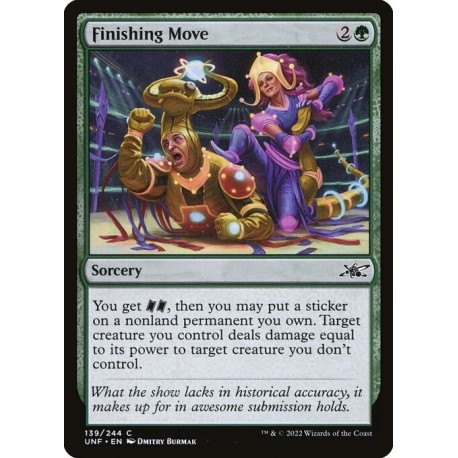 (Foil) Green - Finishing Move (C) [UNF]