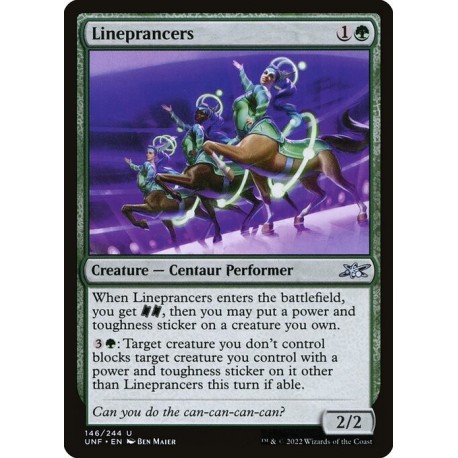 (Foil) Green - Lineprancers (U) [UNF]