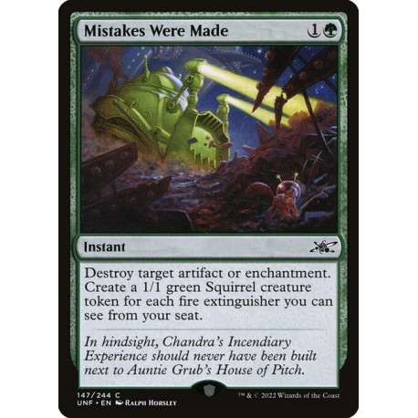 (Foil) Green - Mistakes Were Made (C) [UNF]