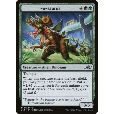 (Foil) Green - _____-o-saurus (C) [UNF]