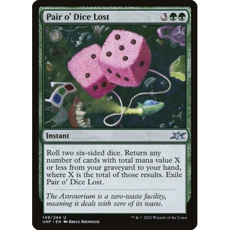 (Foil) Green - Pair o' Dice Lost (U) [UNF]