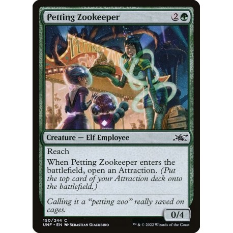 (Foil) Green - Petting Zookeeper (C) [UNF]