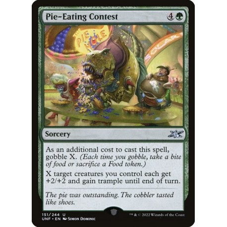 (Foil) Green - Pie-Eating Contest (U) [UNF]