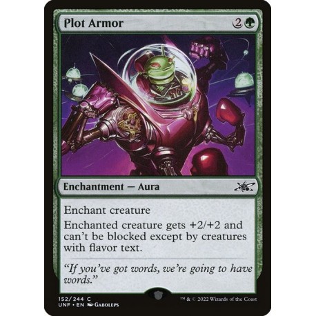 (Foil) Green - Plot Armor (C) [UNF]