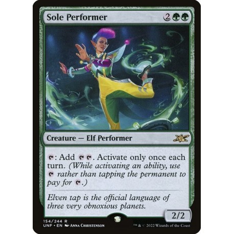 (Foil) Green - Sole Performer (R) [UNF]