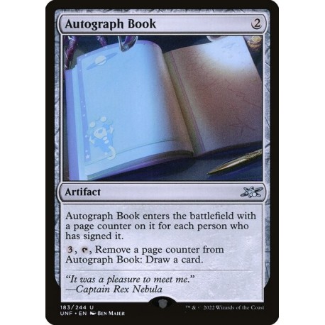 (Foil) Artifact - Autograph Book (U) [UNF]