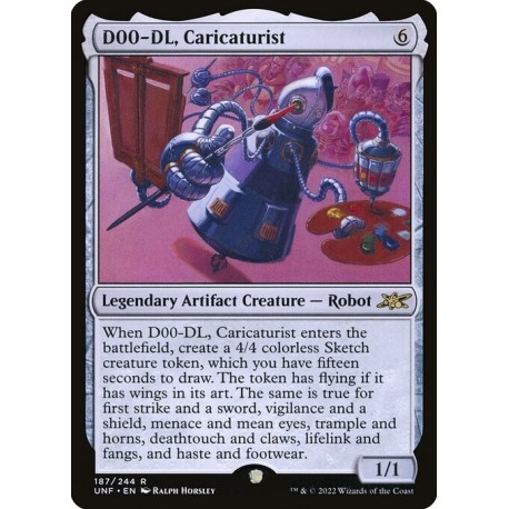 (Foil) Artifact - D00-DL, Caricaturist (R) [UNF]