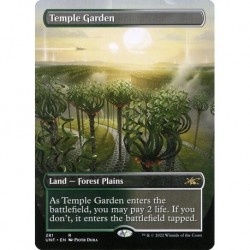 (Foil) Land - Temple Garden (R) [UNF]