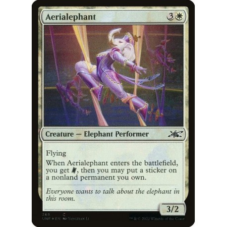 (Galaxy Foil) White - Aerialephant (C) [UNF]