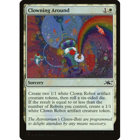 (Galaxy Foil) White - Clowning Around (C) [UNF]