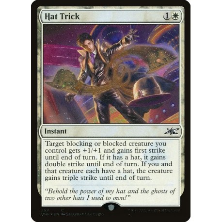 (Galaxy Foil) White - Hat Trick (C) [UNF]