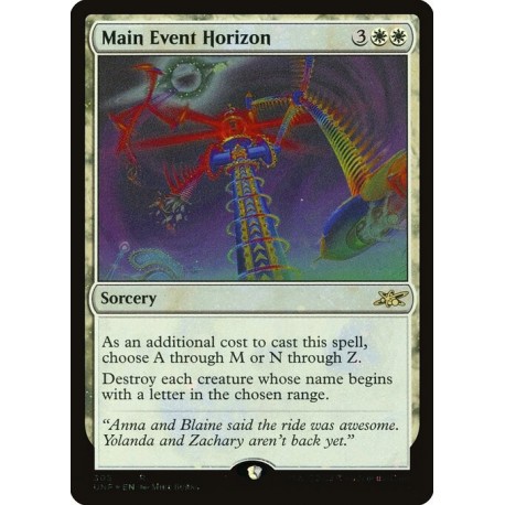 (Galaxy Foil) White - Main Event Horizon (R) [UNF]