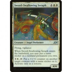 (Galaxy Foil) White - Sword-Swallowing Seraph (U) [UNF]