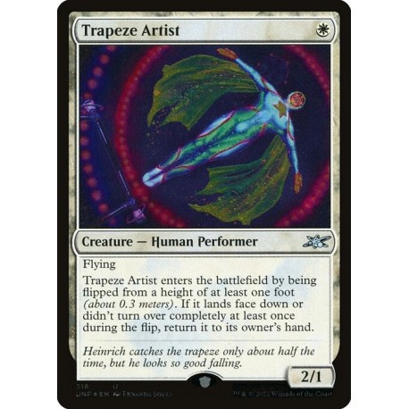 (Galaxy Foil) White - Trapeze Artist (U) [UNF]