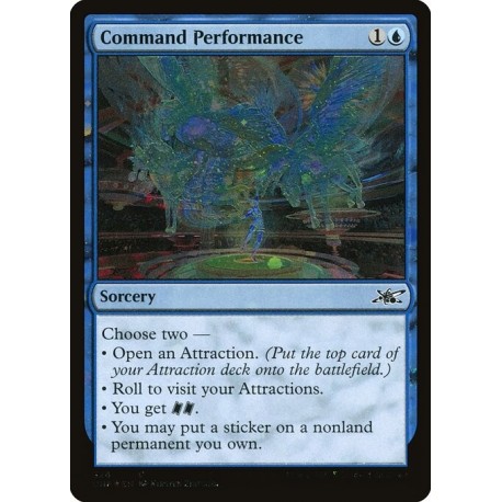 (Galaxy Foil) Blue - Command Performance (C) [UNF]