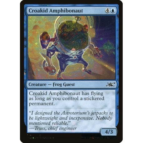 (Galaxy Foil) Blue - Croakid Amphibonaut (C) [UNF]