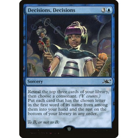 (Galaxy Foil) Blue - Decisions, Decisions (C) [UNF]
