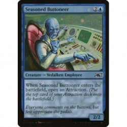 (Galaxy Foil) Blue - Seasoned Buttoneer (C) [UNF]