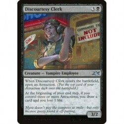 (Galaxy Foil) Black - Discourtesy Clerk (U) [UNF]