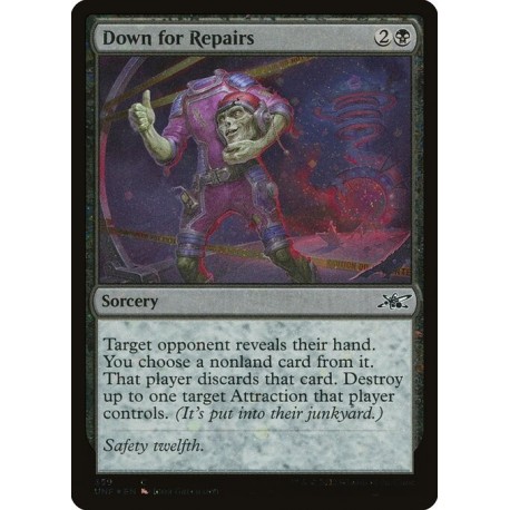 (Galaxy Foil) Black - Down for Repairs (C) [UNF]