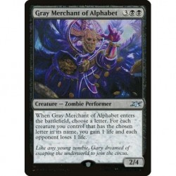 (Galaxy Foil) Black - Gray Merchant of Alphabet (U) [UNF]