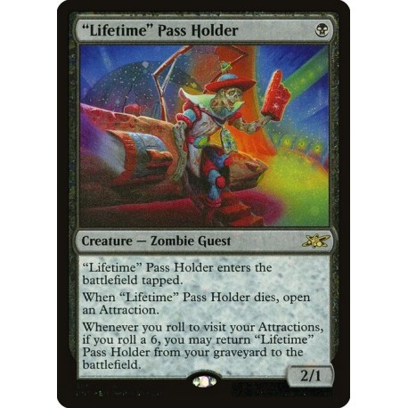 (Galaxy Foil) Black - "Lifetime" Pass Holder (R) [UNF]