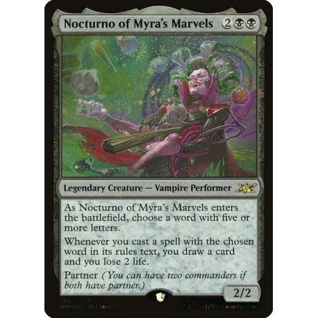 (Galaxy Foil) Black - Nocturno of Myra's Marvels (R) [UNF]