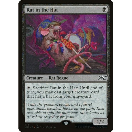 (Galaxy Foil) Black - Rat in the Hat (C) [UNF]