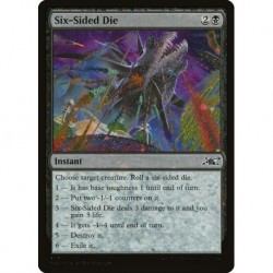 (Galaxy Foil) Black - Six-Sided Die (C) [UNF]