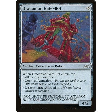 (Galaxy Foil) Artifact - Draconian Gate-Bot (C) [UNF]