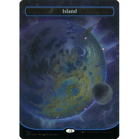 (Galaxy Foil) Land - Island (V2) (C) [UNF]