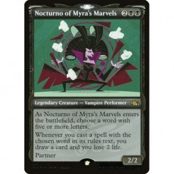 (Galaxy Foil) Black - Nocturno of Myra's Marvels (SC) (R) [UNF]