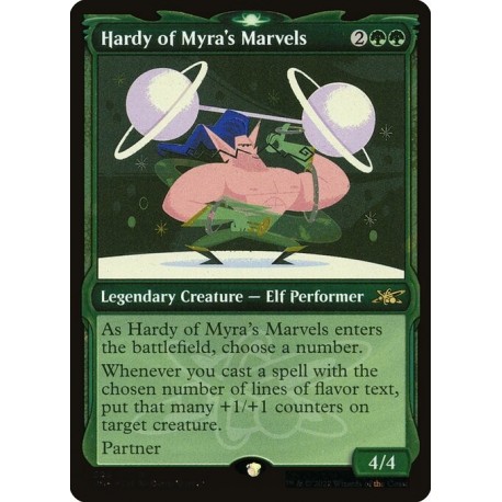(Galaxy Foil) Green - Hardy of Myra's Marvels (SC) (R) [UNF]