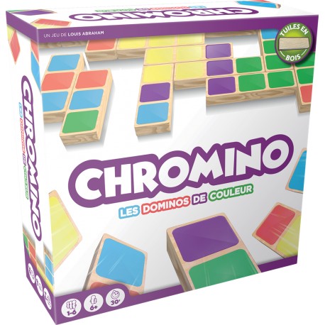Chromino : version tuiles en bois