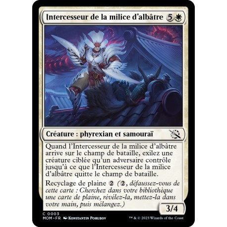 (FOIL) Blanche - Intercesseur de la milice d'albâtre (C) [MOM]